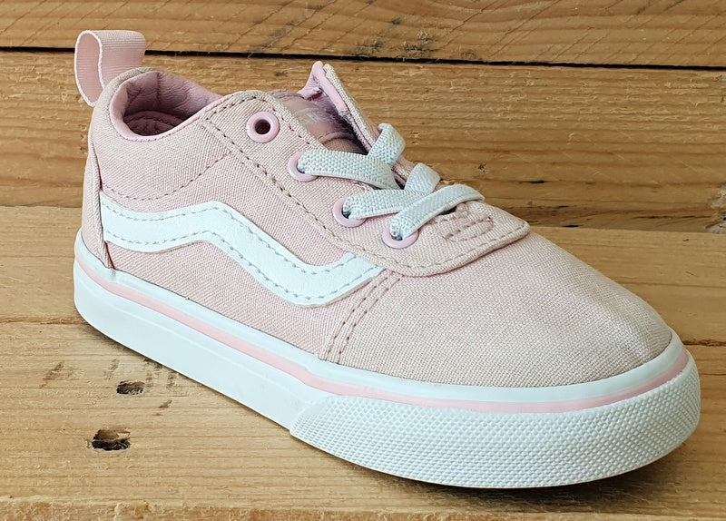 Vans Off The Wall Low Canvas Kids Trainers UK7/US7.5/EU24 721356 Light Pink