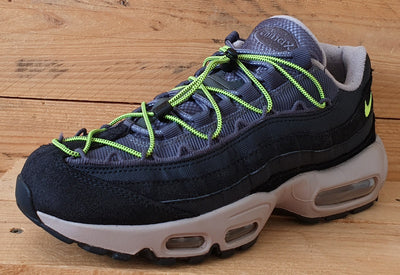 Nike Air Max 95 Low Trainers UK7/US8/EU41 DO6391-001 Noir Volt Iron Grey