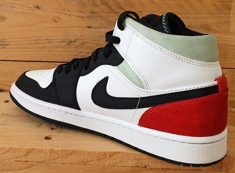 Nike Air Jordan 1 Mid SE Trainers UK8/US9/EU42.5 852542-100 Red Black Toe