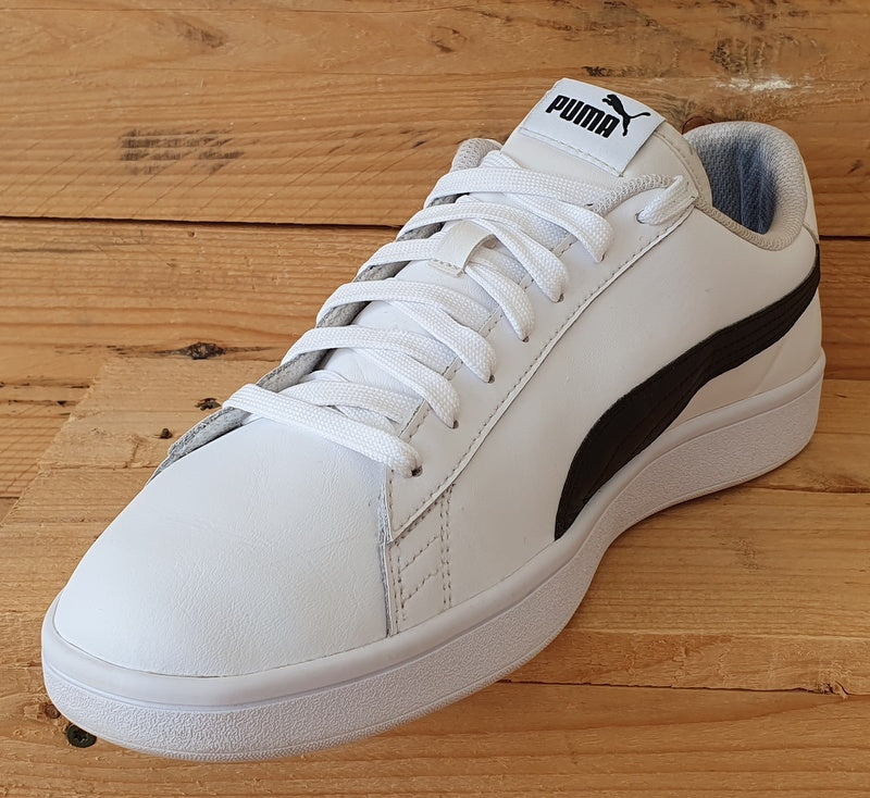 Puma Smash V2 Low Leather Trainers UK10/US11/EU44.5 365215-01 White/Black