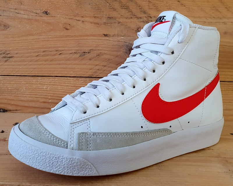 Nike Blazer 77 Mid Leather Trainers UK4/US4.5Y/EU36.5 DA4086-117 White/Red/Blue