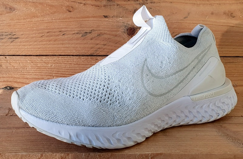 Nike Epic Phantom React Flyknit Trainers UK7/US9.5/EU41 BV0415-100 White