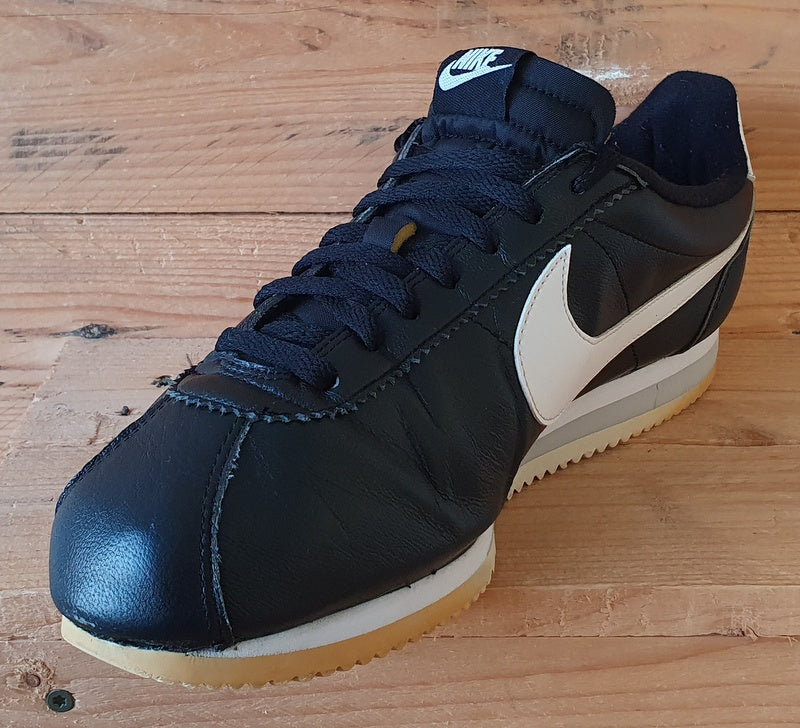 Nike Cortez Premium Low Leather Trainers UK10.5/US11.5/EU45.5 807480-010 Black