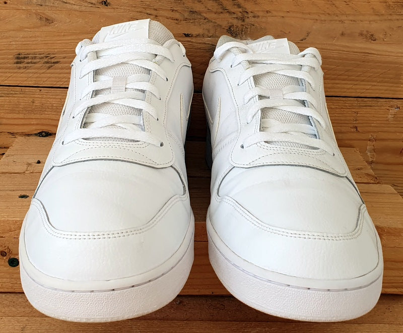 Nike Ebernon Low Leather Trainers UK14/US15/EU49.5 AQ1775-100 Triple White