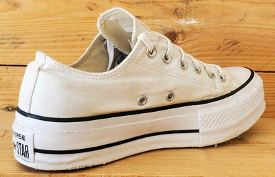 Converse Chuck Taylor Lift Low Canvas Trainers UK4.5/US6.5/EU37 560251C White