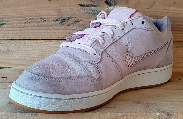 Nike Ebernon Premium Low Suede Trainers UK7 US9.5 EU41 AQ2232 600 Pink White VintageTrainers