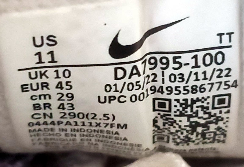 Nike Waffle One Low Textile/Suede Trainers UK10/US11/E45 DA7995-100 Summit White