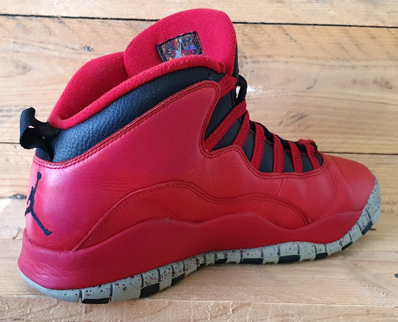 Nike Jordan 10 Retro Mid Leather Trainers UK8/US9/EU42.5 705178-601 Red