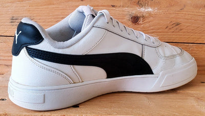 Puma Caven Low Leather Trainers UK8/US9/EU42 380810-02 White/Black