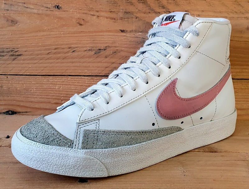 Nike Blazer 77 Leather Trainers UK5/US7.5/EU38.5 CZ1055-114 White/Sunset Pulse