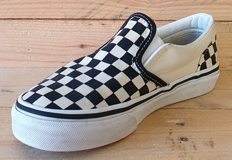 Checkered vans used best sale