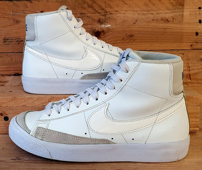 Nike Blazer Mid 77 GS Leather Trainers UK5.5/US6Y/EU38.5 DA4086-104 White Light