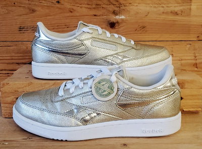 Reebok Club C Revenge Low Trainers UK5.5/US6/EU38 FX2532 Gold/White