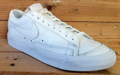 Nike Blazer Low 77 Leather Trainers UK6/US8.5/EU40 DC4769-100 Triple White