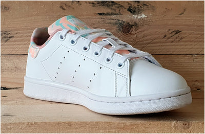 Adidas Stan Smith Low Leather Trainers UK4/US4.5/EU36 GZ9915 White/Pink/Marble