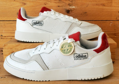 Adidas Supercourt Low leather/Textile Trainers UK9/US9.5/EU43 EF5881 White
