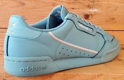 Adidas Continental 80 Low Leather Trainers UK9/US9.5/EU43 EE4145 Ash Blue/Grey