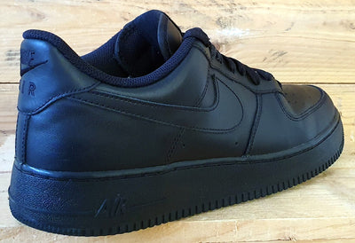 Nike Air Force 1 07' Low Leather Trainers UK11/US12/EU46 315122-001 Triple Black