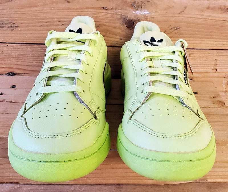 Adidas Continental 80 Leather Trainers UK8/US8.5/EU42 B41675 Semi Frozen Yellow