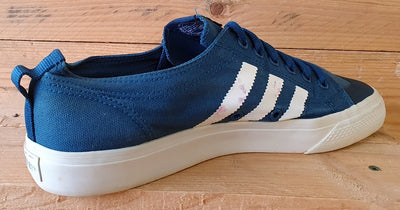 Adidas Nizza Low Canvas Trainers UK10/US10.5/EU44.5 D65866 Tribe Blue/White