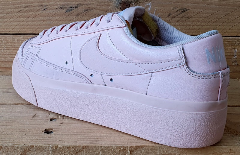 Nike Blazer Low Platform Leather Trainers DJ0292-600 Pink UK4/US6.5/EU37.5