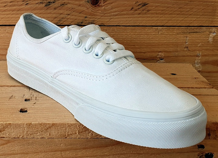 Vans Off The Wall Low Canvas Trainers UK7 US8 EU40.5 507452 Triple White VintageTrainers