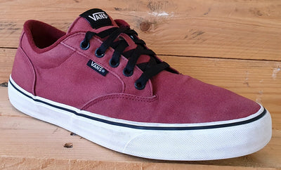 Vans Off The Wall Low Canvas Trainers UK10/US11/EU44.5 751505 Maroon/Black