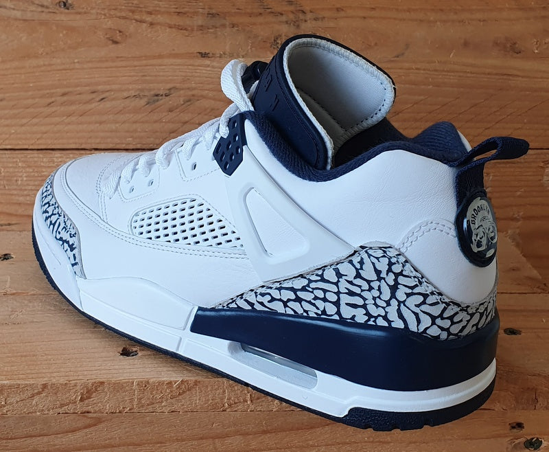 Nike Jordan Spizike Low Leather Trainers UK7.5/US8.5/EU42 FQ1759-104 White/Navy