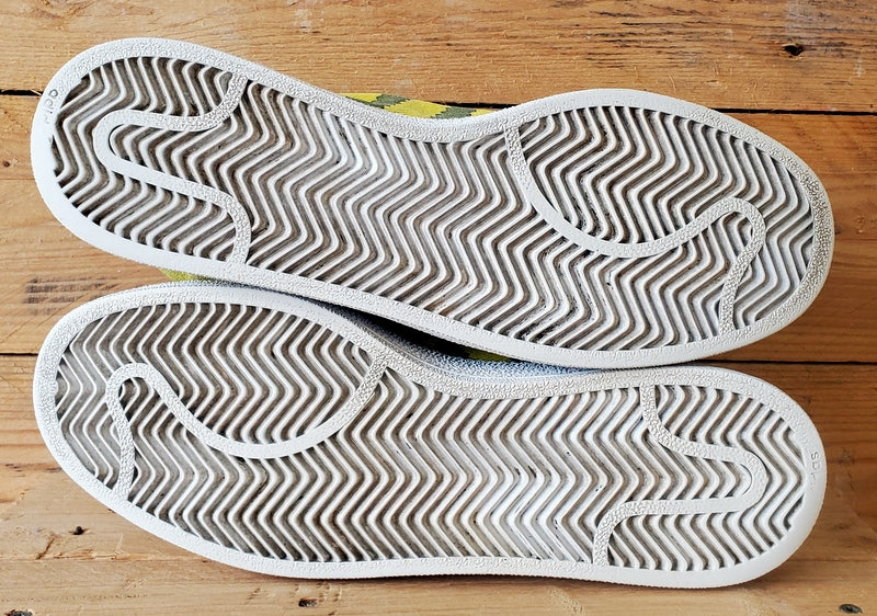 Adidas Nizza Mid Canvas Trainers UK8/US8.5/EU42 G42904 Yellow/White