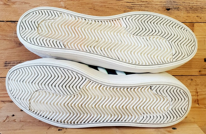 Adidas Streetcheck Low Leather Trainers UK10.5/US11/E45 ID6061 Cream White/Green