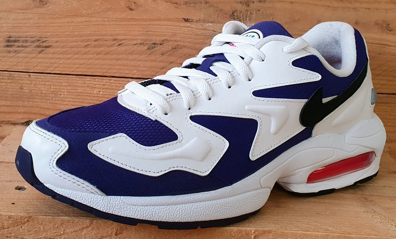 Nike Air Max 2 Suede/Textile Trainers UK9.5/US10.5/E44.5 AO1741-103 White/Purple