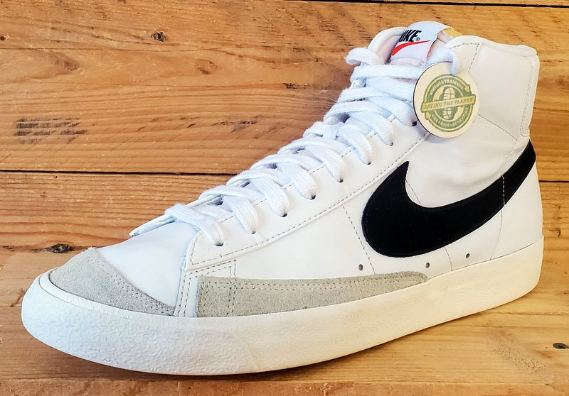 Nike Blazer 77 Mid Leather Trainers UK10/US11/EU45 BQ6806-100 White/Black