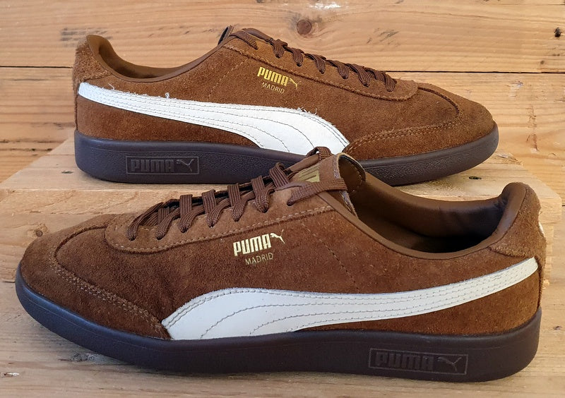 Puma Madrid SD Low Suede Trainers UK8.5/US9.5/EU42.5 384356-12 Partridge/White