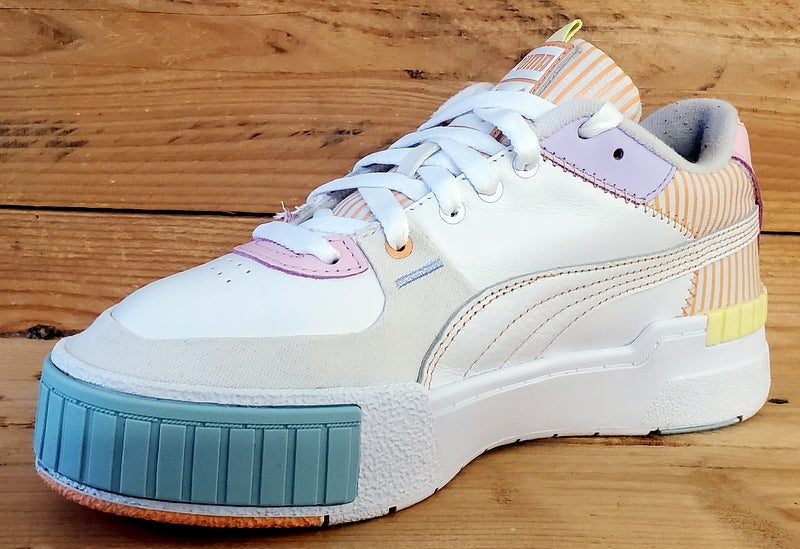 Puma Cali Sport Low Leather Trainers UK5/US7.5/EU38 382503-01 White/Orange