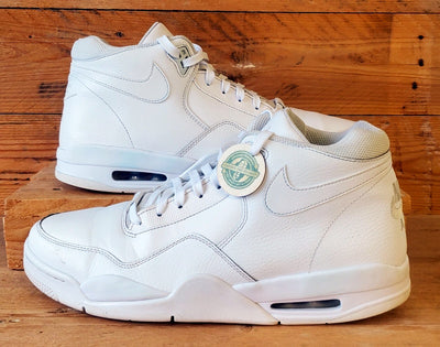 Nike Air Flight Legacy Leather Trainers UK10/US11/EU45 BQ4212-101 Triple White