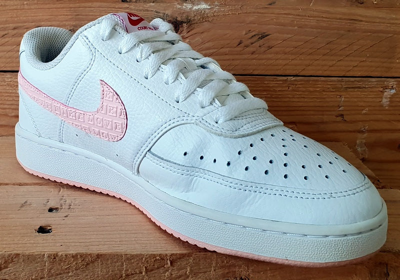 Nike Court Vision Valentines Leather Trainers DQ9321-100 White UK5/US7.5/EU38.5