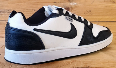 Nike Ebernon Premium Leather Trainers UK7.5/US8.5/EU42 AQ1774-102 Black/White