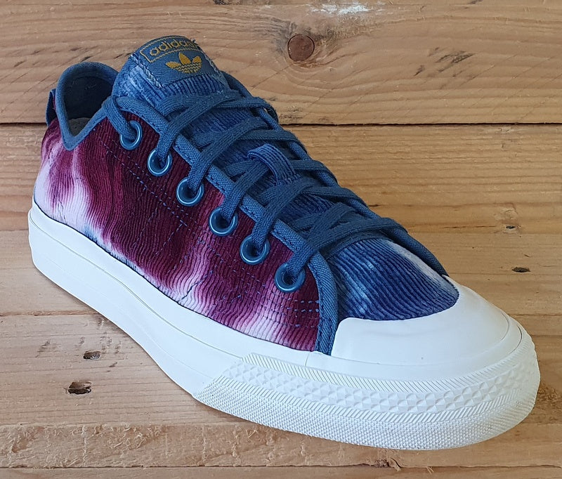 Adidas Nizza Corduroy Trainers UK4.5/US5/E37 H01139 Victory Crimson/Orbit Indigo