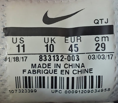 Nike Mayfly Woven Low Suede Trainers UK10/US11/EU45 833132-003 Triple Black