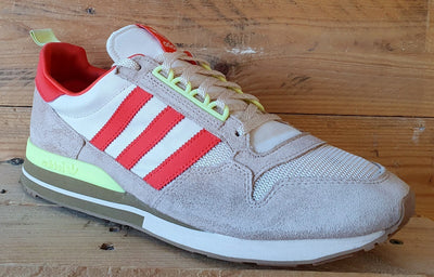 Adidas ZX 500 Jordan Suede/Textile Trainers UK9/US9.5/EU43 FU9247 Beige Orange