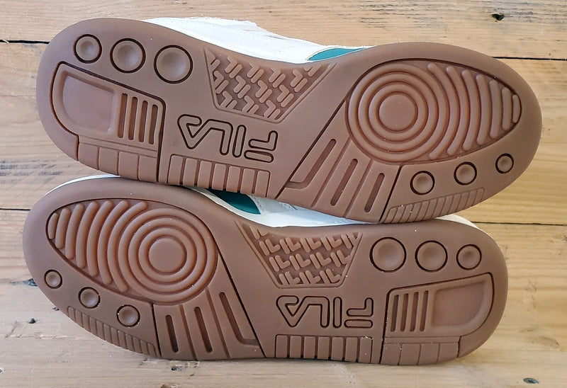 Fila Corda Low Leather/Suede Trainers UK4.5/US7/EU38 5TM02042-160 White/Green