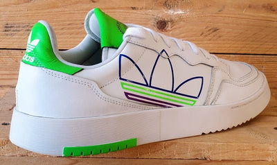 Adidas Supercourt Low Leather Trainers UK9.5/US10/EU44 FX5707 White/Green