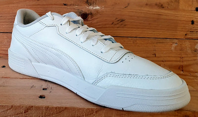 Puma Caracal Low Leather Trainers UK10/US11/EU44.5 369863-02 Triple White