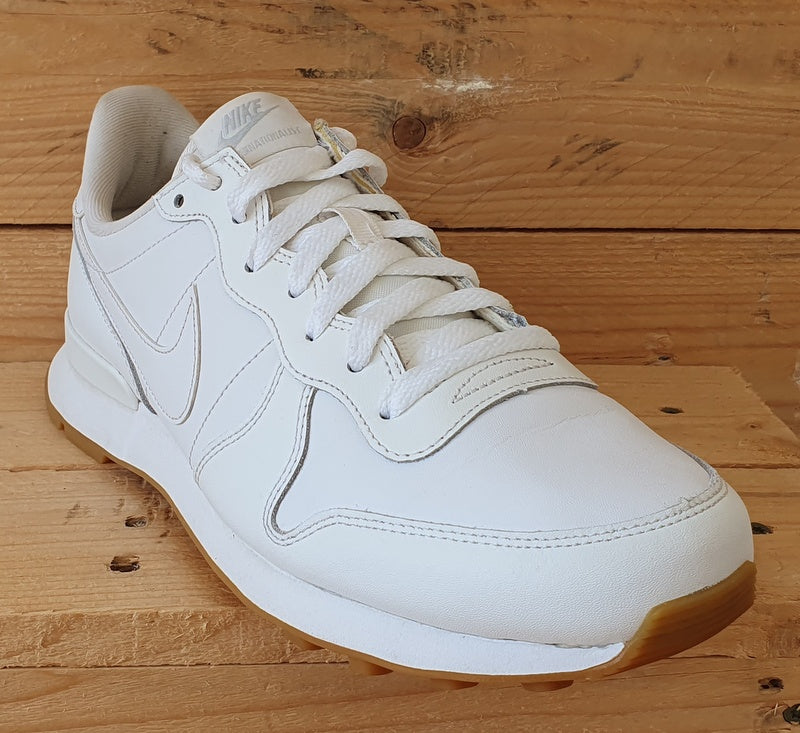 Nike Internationalist Low Leather Trainers UK7/US9.5/E41 828407-103 Triple White