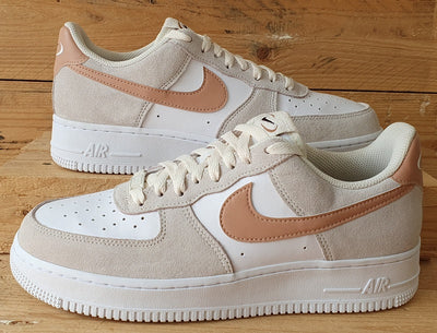 Nike Air Force 1 Leather/Suede Trainers UK7/US9.5/EU41 FQ7779-100 Dusted Clay