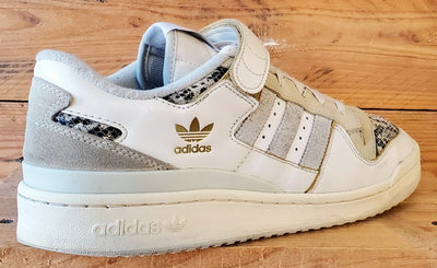 Adidas Forum 84 Low Leather/Snakeskin Trainers UK9/US9.5/EU43 FZ6292 White