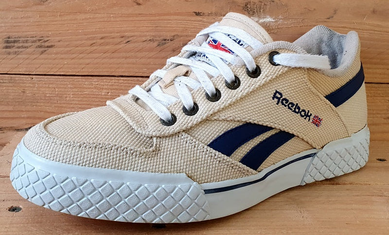 Reebok Classic Vintage Low Textile Trainers UK8/US9/EU42 4-30505 Tan/Navy