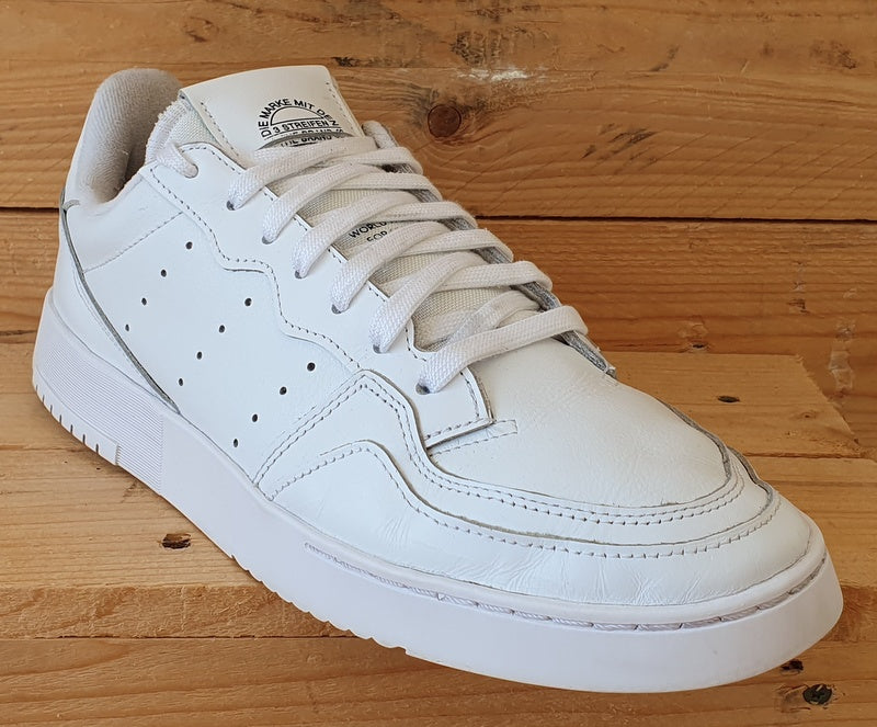 Adidas Supercourt Low Leather Trainers UK10/US10.5/EU44.5 EE6037 Triple White