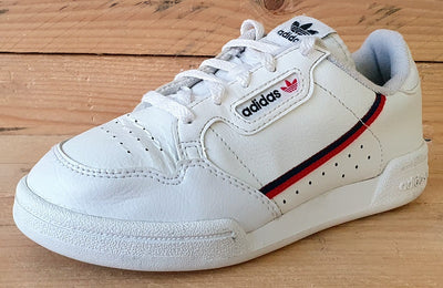 Adidas Continental 80 Low Kids Leather Trainers UK13K/US13.5K/E31.5 G28215 White