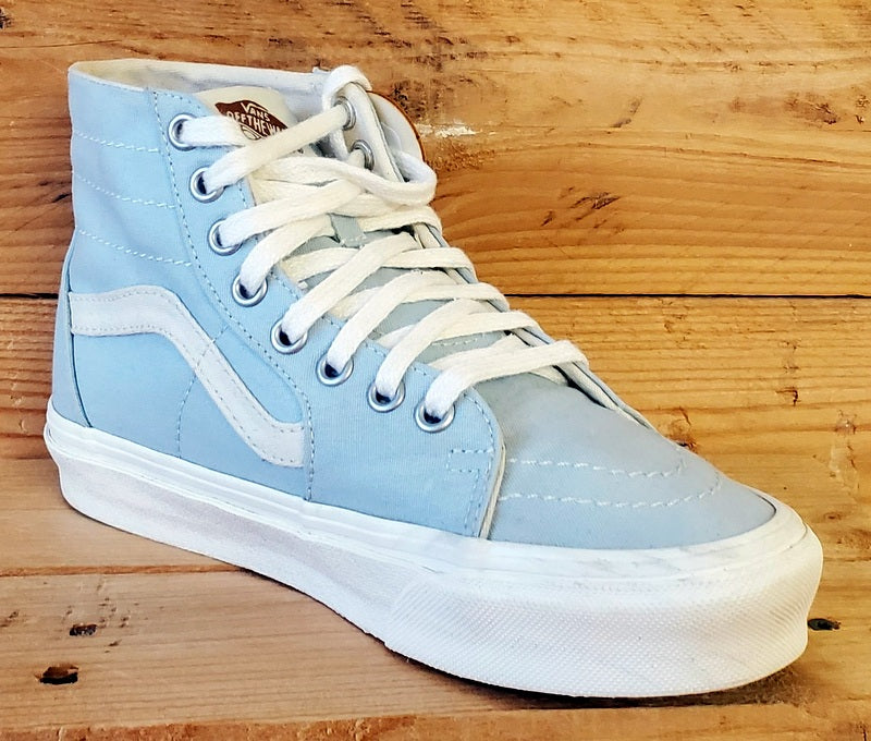 Vans Off The Wall Mid Canvas Trainers UK4/US6.5/EU36.5 721356 Light Blue/White